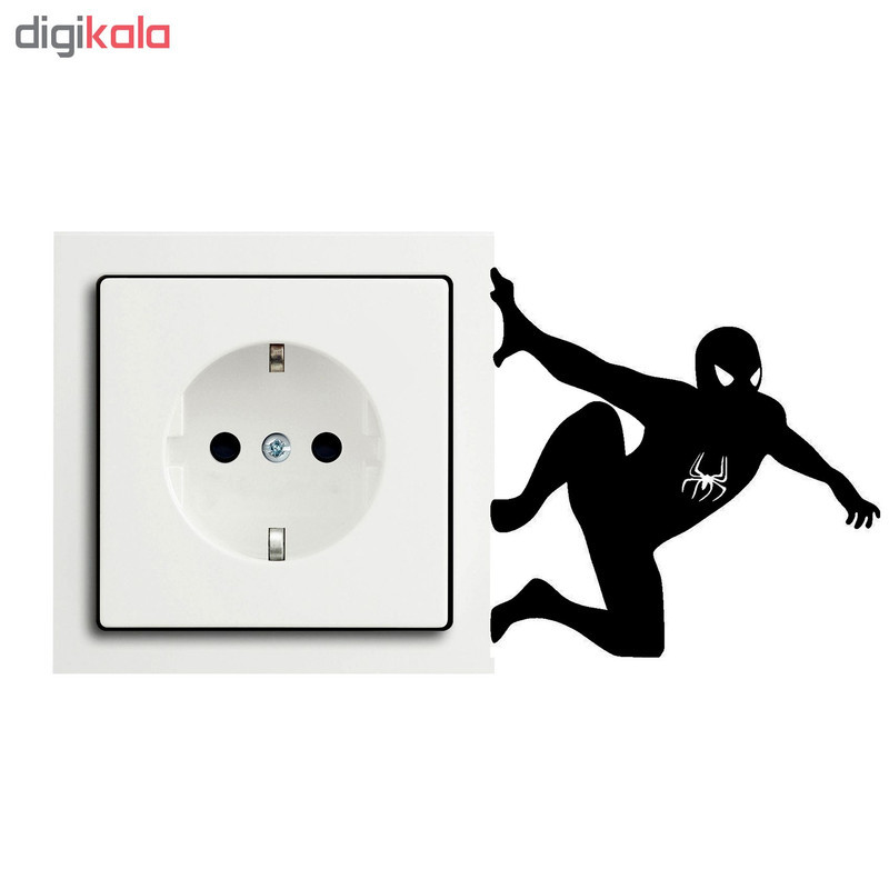 استیکر کلید پریز طرح اسپایدرمن کد B07