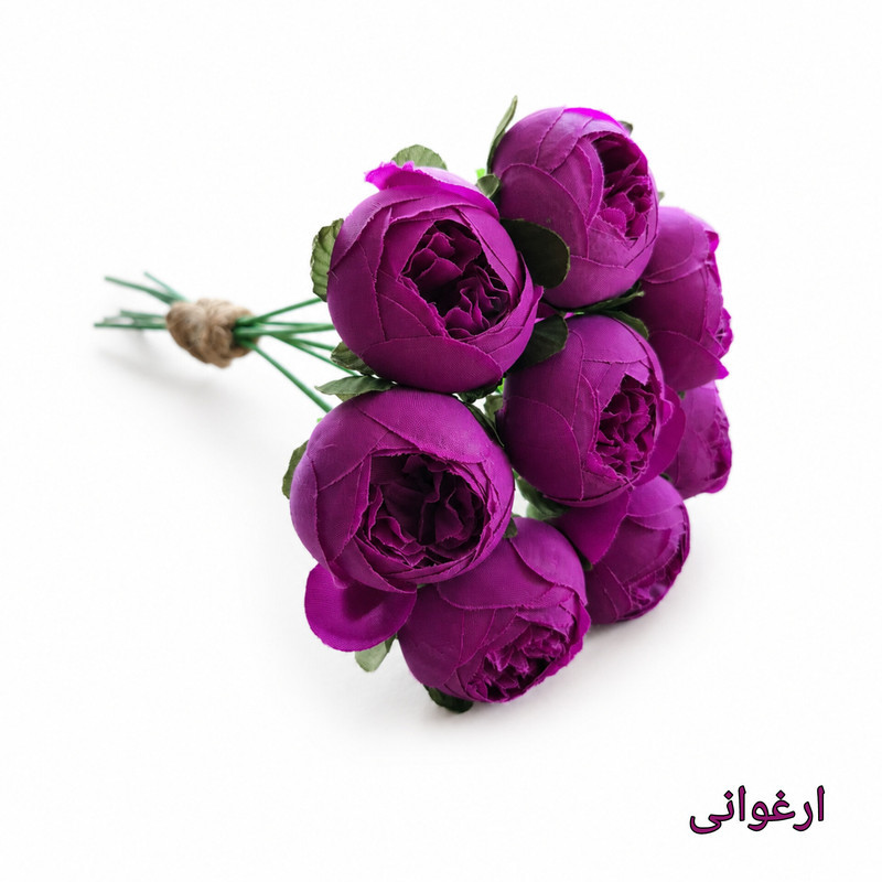دسته گل مصنوعی مدل پیونی کوچک ۸ شاخه
