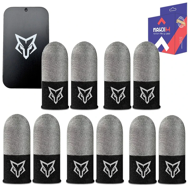 آستین کنترل کننده انگشت میچان مدل King of the Wolves به همراه جعبه فلزی بسته 10 عددی