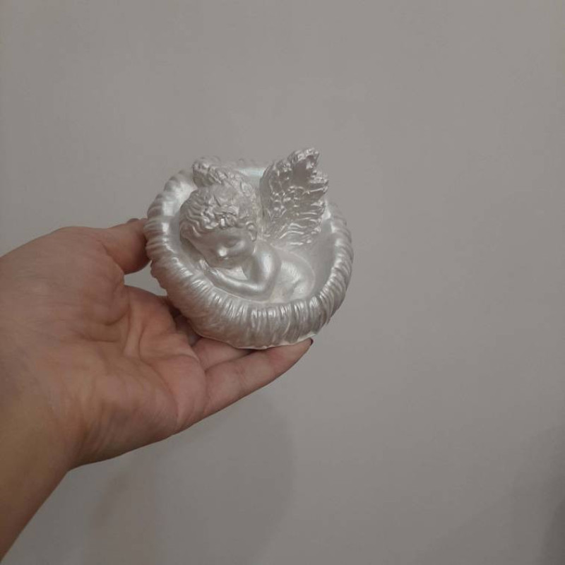 مجسمه سنگی مدل فرشته کودک