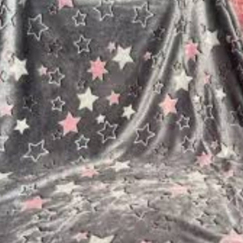 پتو مسافرتی 1 نفر مدل ستاره رنگین سایز 150x200 سانتی‌متر
