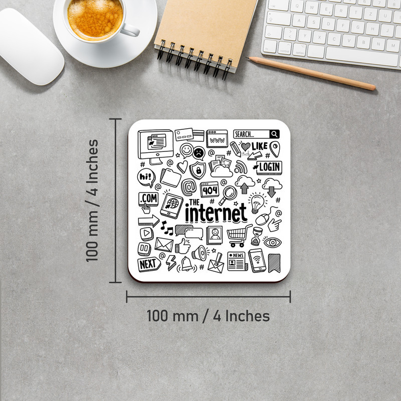 زیر لیوانی لوکسینو مدل It کد Internet_11:11