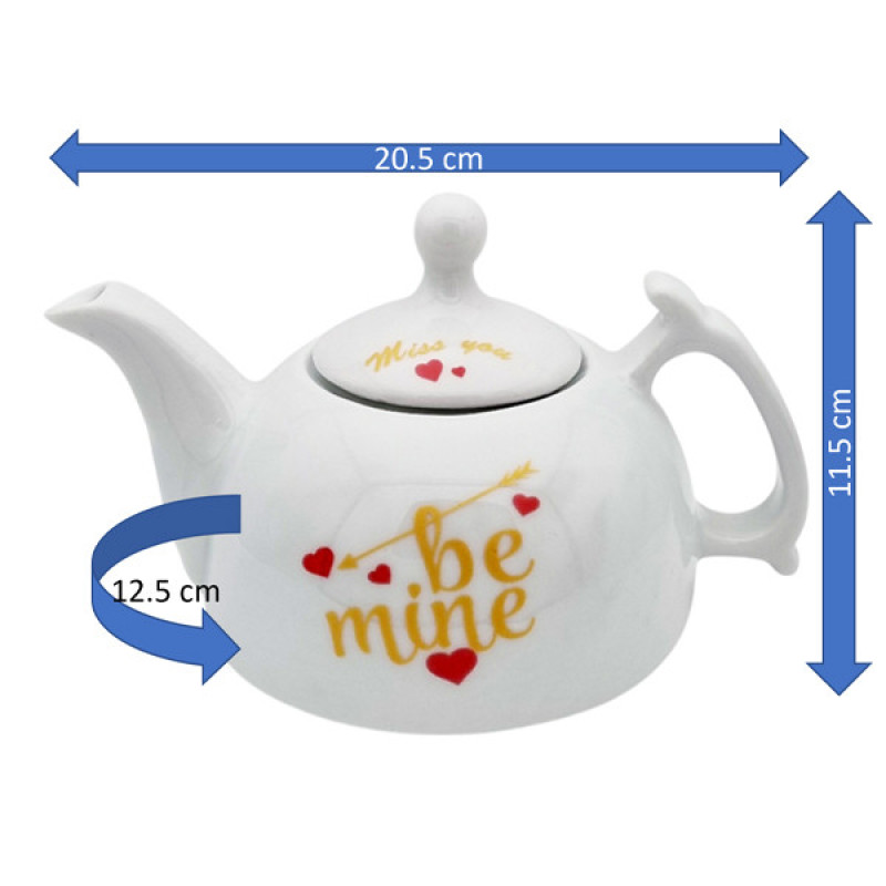 قوری مدل شقایق کد 11153xbemine گنجایش 600 میلی لیتر