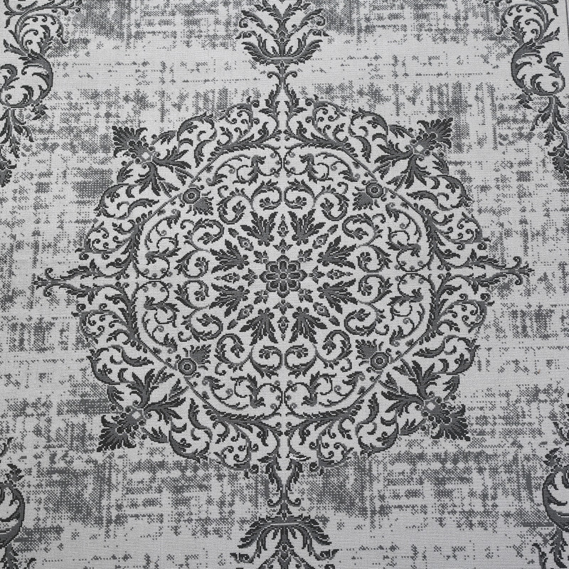 گلیم ماشینی دنیای فرش مدل  ترمه سیلور کد 2005