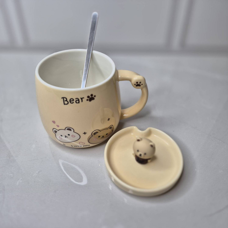 ماگ طرح خرس عاشق مدل Cute Bear
