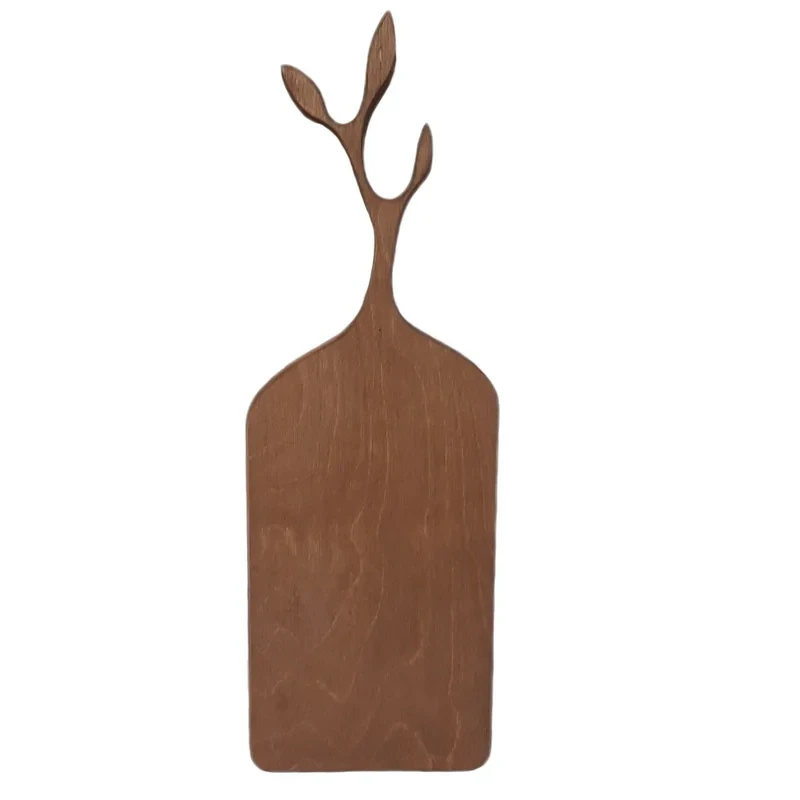 تخته گوشت مدل چوبی طرح برگ کد 01