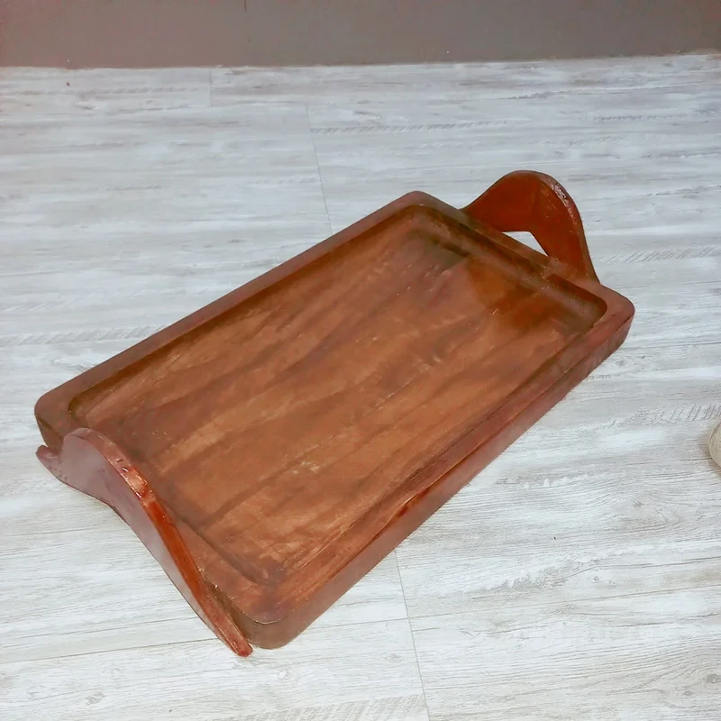 سینی دسته‌دار مدل دسته گنبدی ۲۳ × ۳۹ سانتی‌متر