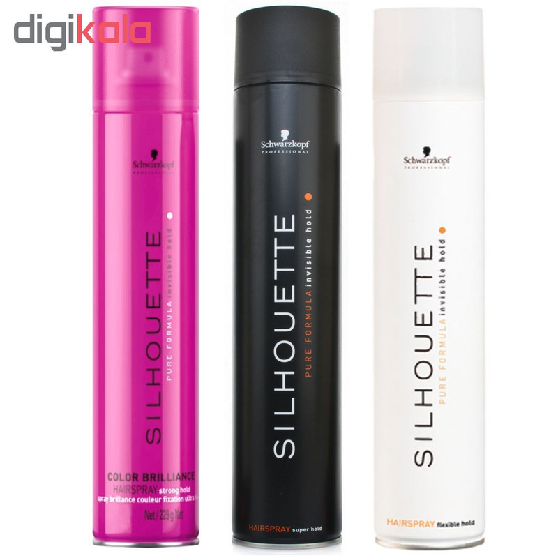 اسپری حالت دهنده مو شوآرزکوف مدل Professional Silhouette Flexible Hold حجم 750 میلی لیتر