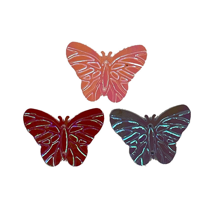 پروانه تزئینی مدل butterfly بسته 50 عددی