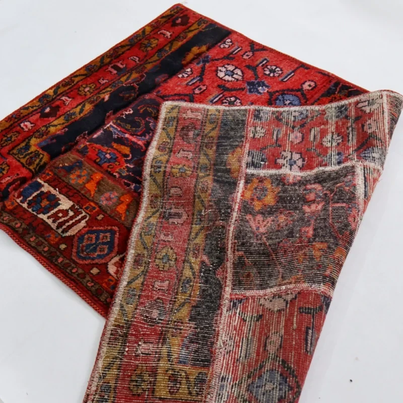 کلاژ فرش دستباف 1.5 متری کارپینوس مدل آنتیک طرح نهاوند