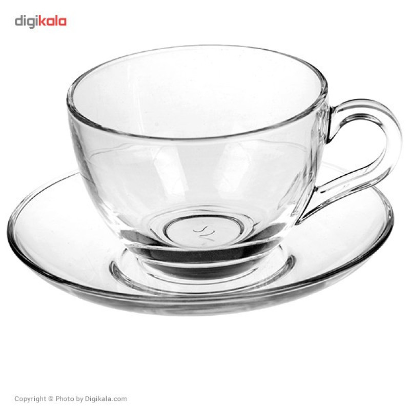 ست فنجان و نعلبکی پاشاباغچه مدل Bisik 97948 - بسته 6 عددی
