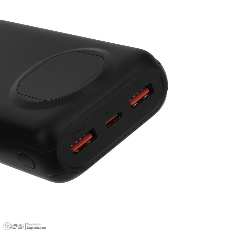 پاوربانک 22.5 وات گرین لاین مدل Nairo ظرفیت 20000 میلی‌آمپرساعت به همراه کابل تبدیل USB-A به USB-C