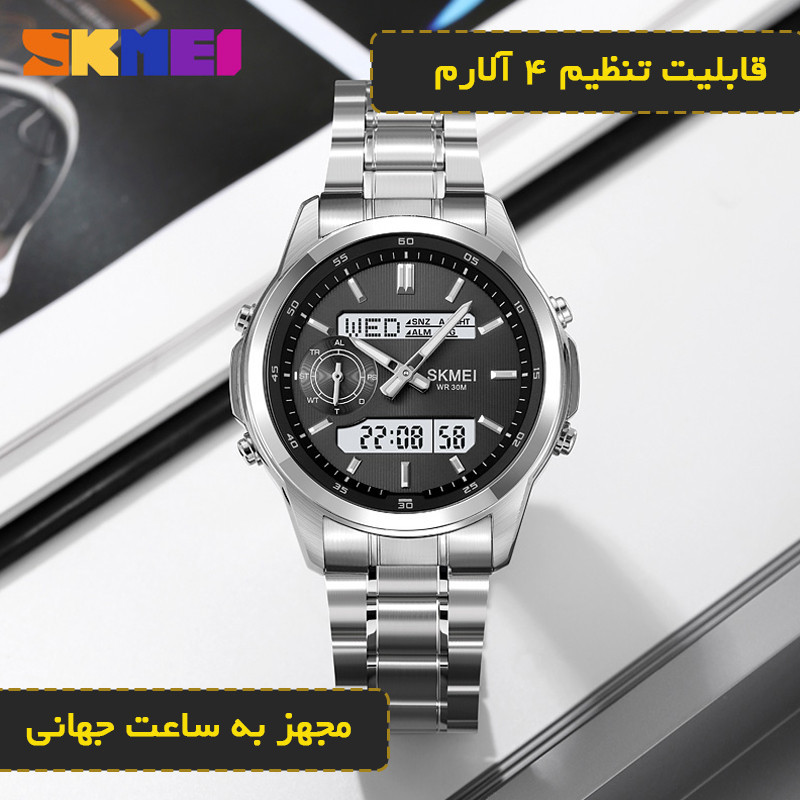 ساعت مچی دیجیتال مردانه اسکمی مدل 2284SI به همراه دستبند