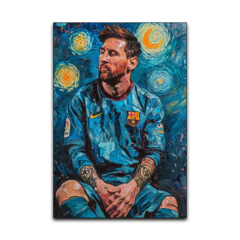 تابلو شاسی گوفی مدل فوتبالی بارسلونا مسی طرح Messi کد GOK24