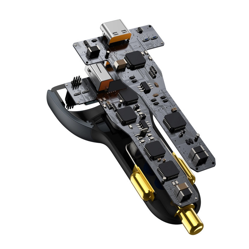 شارژر فندکی 160 وات باسئوس مدل TZCCZM-0G به همراه کابل USB-C