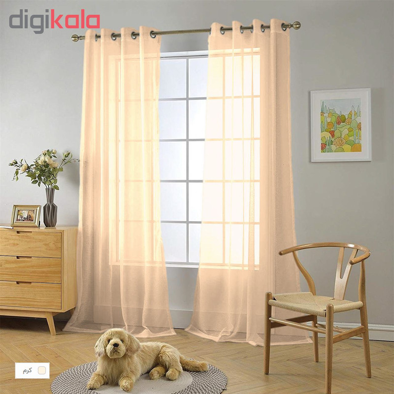 پرده مدل حریر N110 سایز 280×150 سانتی متر