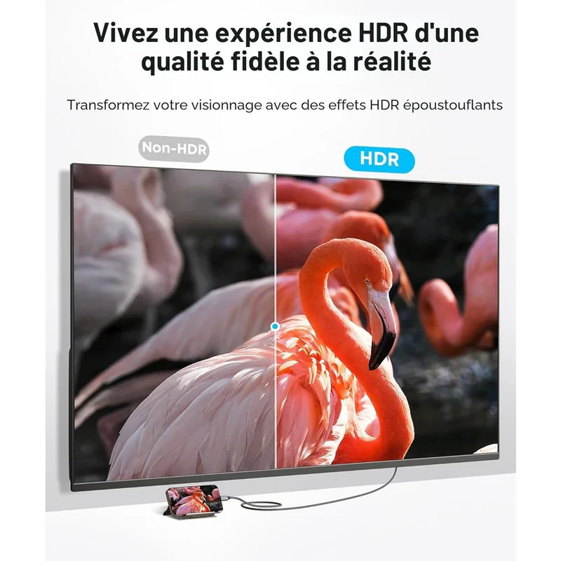 کابل تبدیل USB-C به HDMI انکر مدل Nano A87E0 طول 1.8 متر