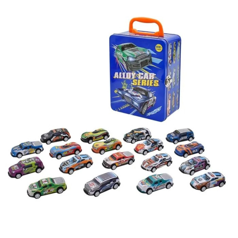 ست ماشین بازی مدل Alloy Car Series مجموعه 18 عددی
