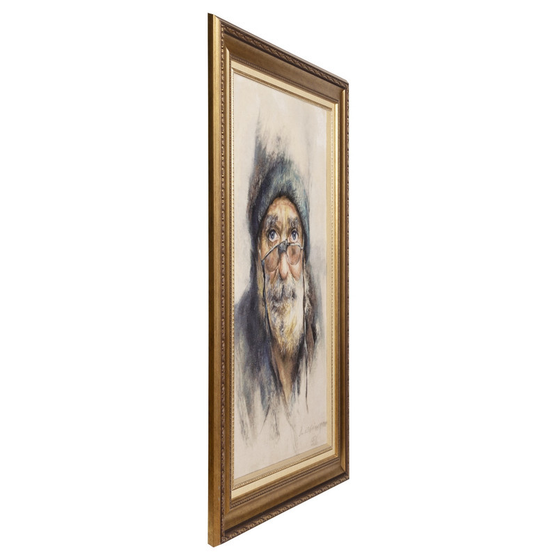 تابلو فرش دستباف سی پرشیا طرح پرتره پیرمرد کد 903985