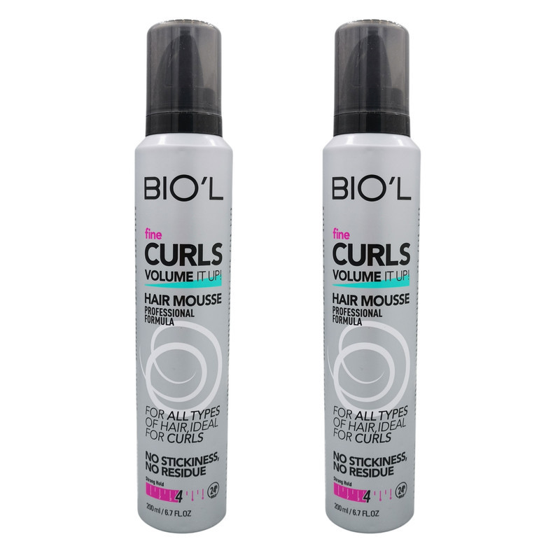 موس مو بیول مدل 4 FINE CURLS حجم 200 میلی لیتر مجموعه دو عددی