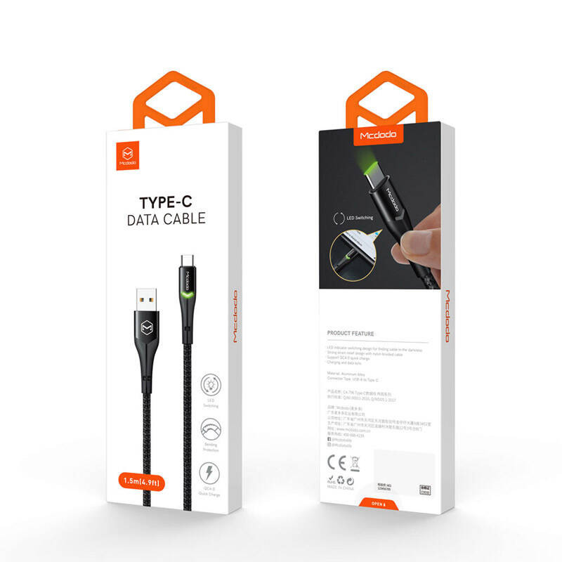 کابل تبدیل USB به USB-C مک دودو مدل CA-796 طول 1 متر