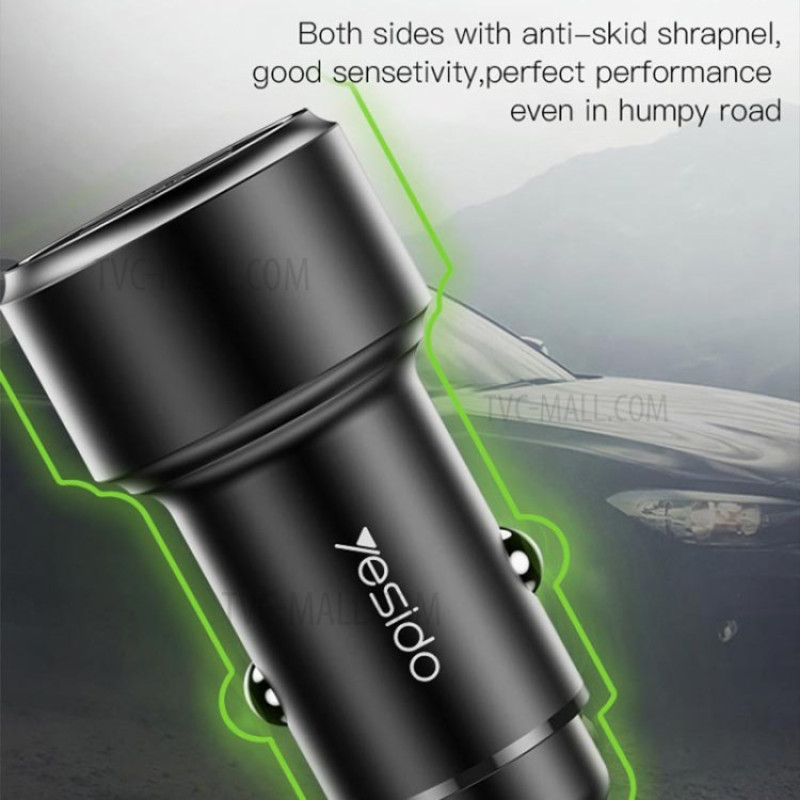 شارژر فندکی یسیدو مدل Yesido Y43 Car Charger
