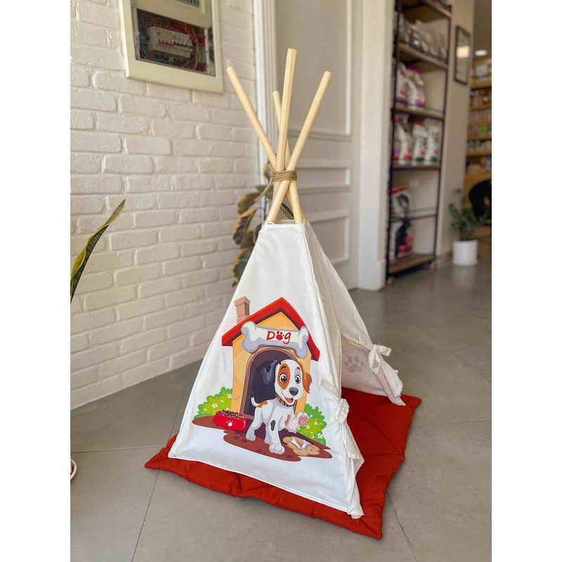جای خواب حیوانات مدل چادر سرخپوستی کد ۰۲۶
