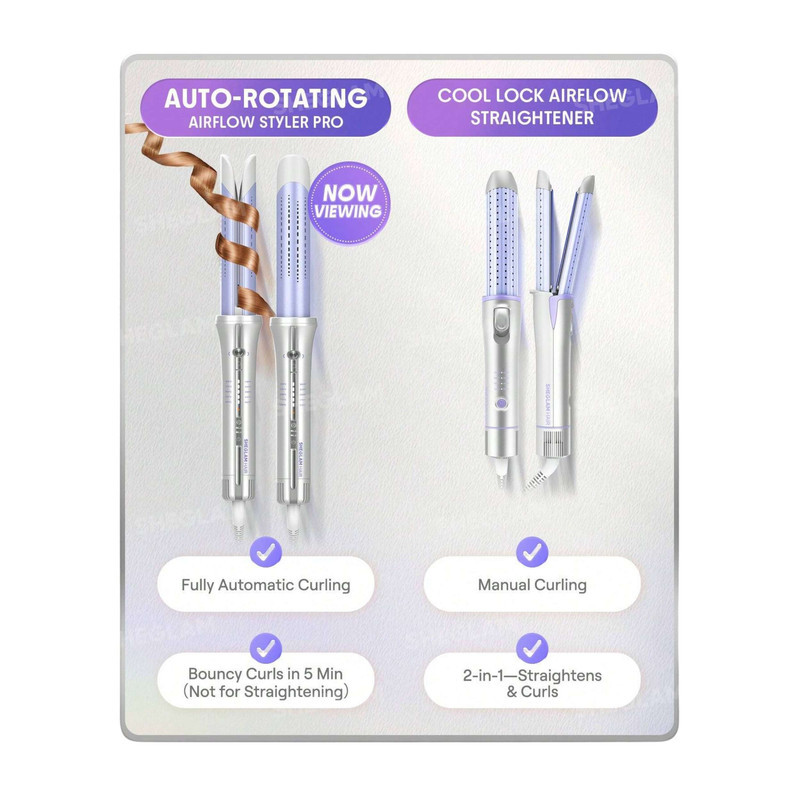 فر کننده و حالت دهنده مو شیگلم مدل Airflow Styler Pro-25mm چرخشی