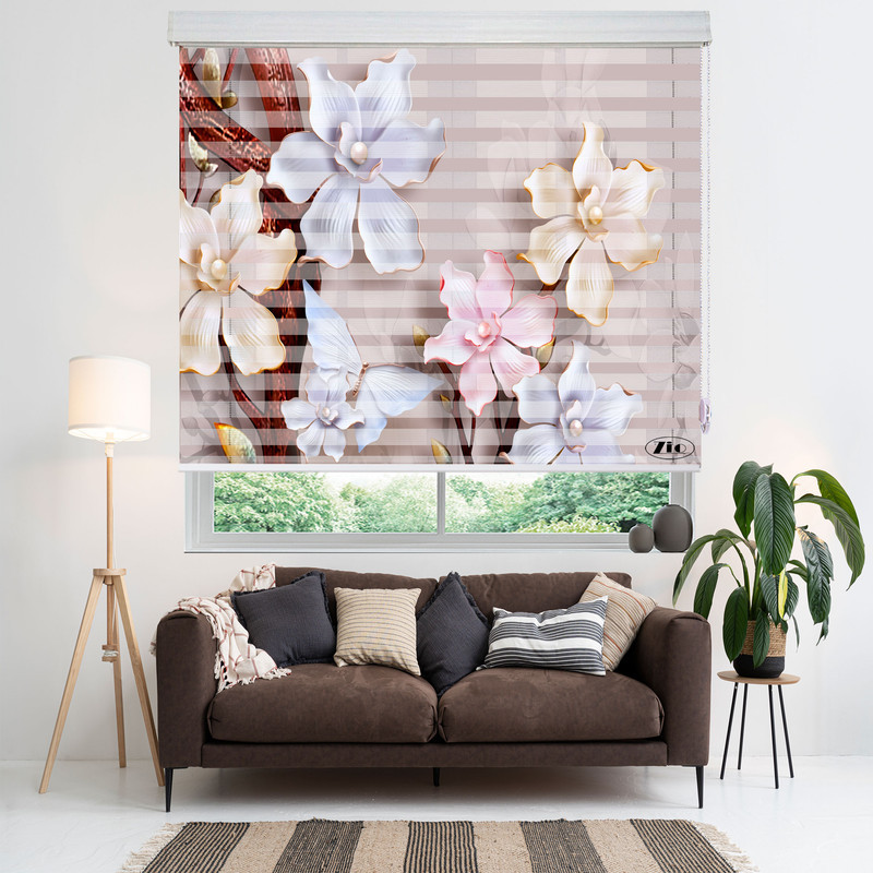 پرده زبرا زیو مدل 3D-1193 سایز 200x150 سانتی متر