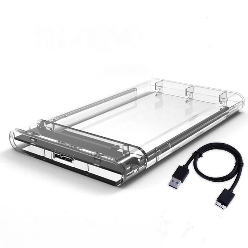 قاب هارد اکسترنال 2.5 اینچی دی-نت مدل glass