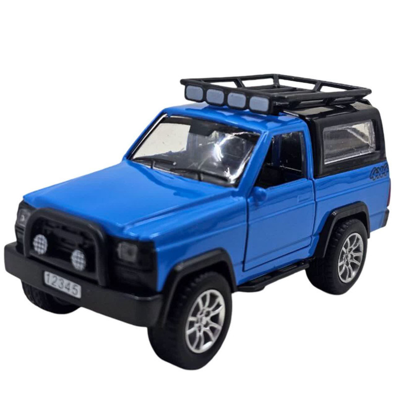 ماکت ماشین ناب سل مدل نیسان پاترول آفرود فلزی موزیکال چراغدار عقب کش دو در کد Nissan Patrol Off-Road Metal Musical Pull Back Lights