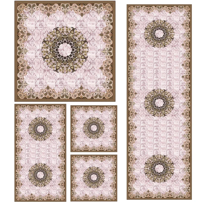 ست رومیزی  5 تکه طرح سنتی کد 912