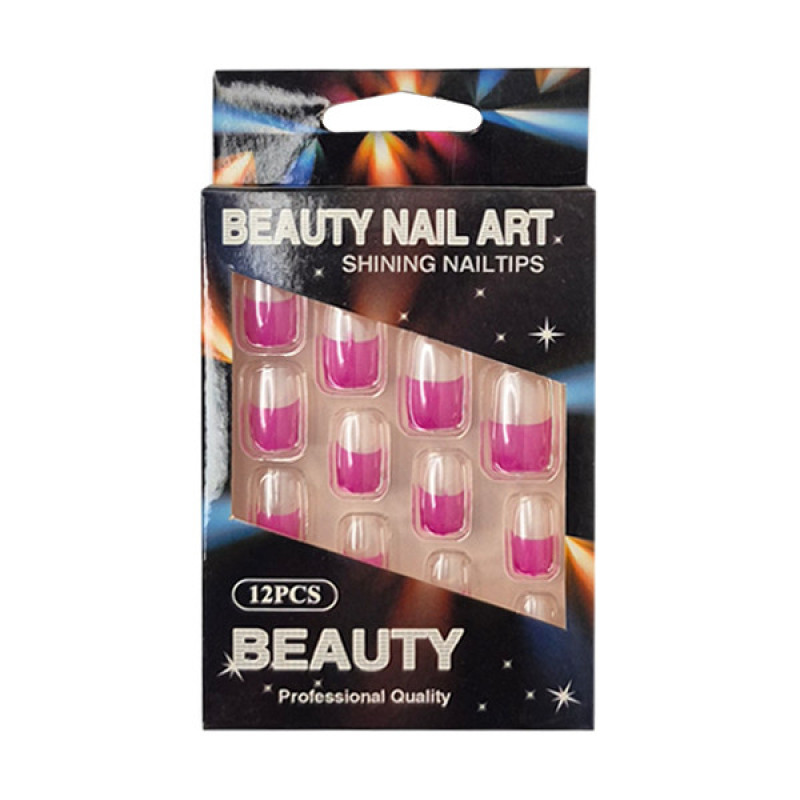 ناخن مصنوعی دست بیوتی مدل f-07 بسته 12 عددی