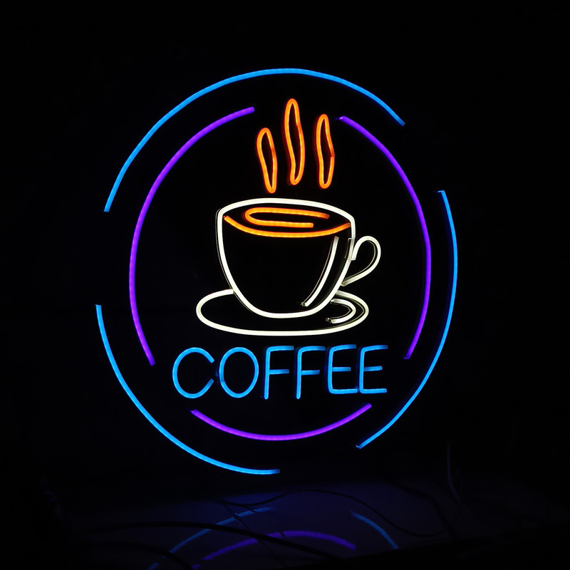 چراغ نئونی طرح coffee کد CO2025