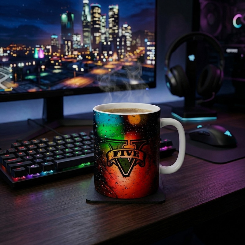 ماگ طرح گیمینگ بازی جی تی ای gta V کد 140
