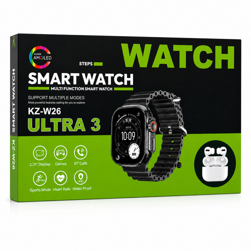 ساعت هوشمند سایز49 میلیمتری مدل TX22 ULTRA3 با بند سیلیکونی