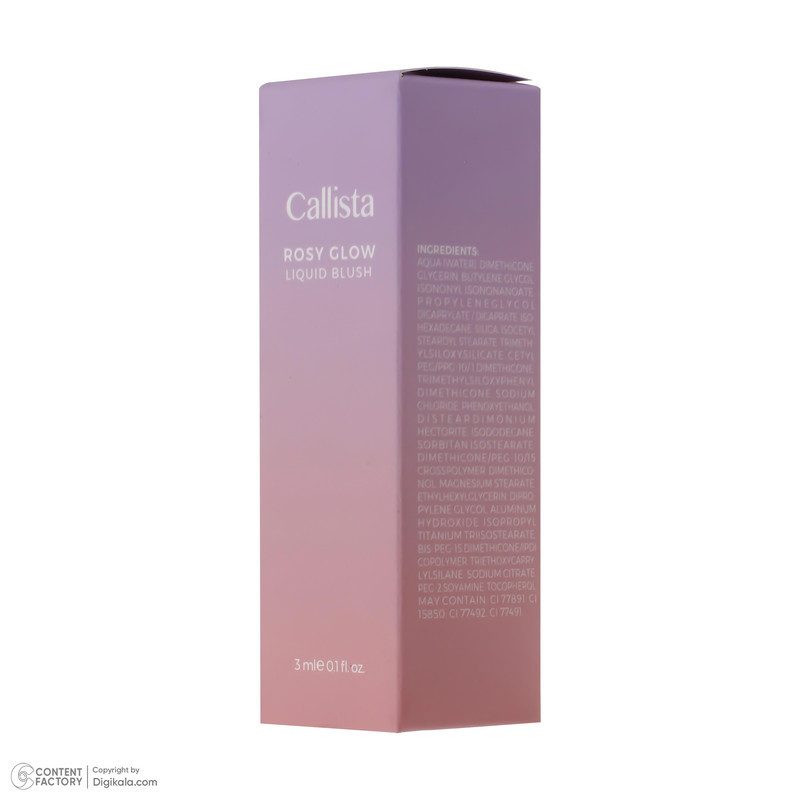 رژگونه مایع کالیستا مدل Rosy Glow شماره 20