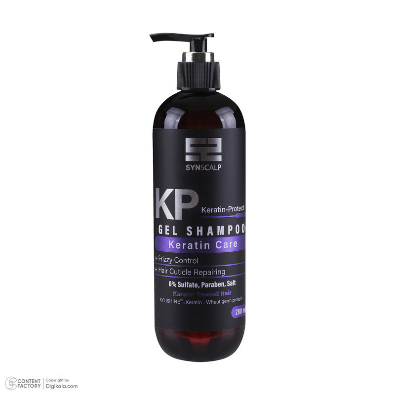 شامپو مو ساین اسکالپ مدل Keratin مناسب موهای کراتین شده حجم 280 میلی لیتر