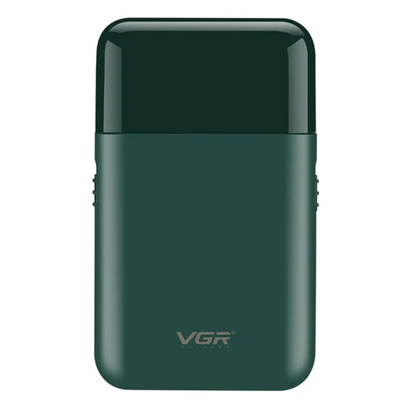 ماشین اصلاح موی صورت وی جی آر مدل V-390 با تیغه استیل ضد زنگ، تکنولوژی شیو فویلی، باتری قابل شارژ با 45 دقیقه زمان استفاده و طراحی ارگونومیک