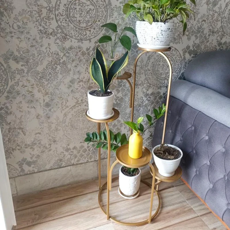 استند گلدان دکومرآت مدل پیچان چپ‌گرد استوانه‌ای ایستاده ضدآب و ضدخش مناسب فضای باز و گیاهان آپارتمانی، کاکتوس و گیاهان آبی ابعاد 39×39×93 سانتی‌متر وزن 2000 گرم