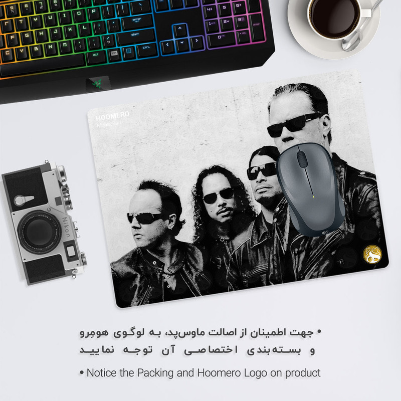 ماوس پد هومرو مدل A6103 طرح متالیکا