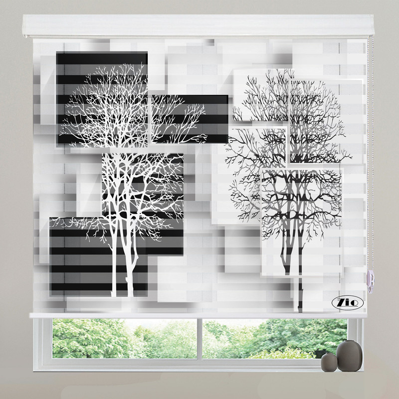 پرده زبرا زیو مدل 3D-1137 سایز 150x200 سانتی متر
