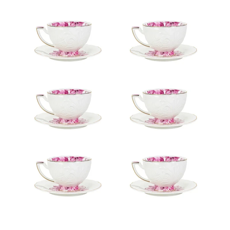 سرویس قهوه خوری 12 پارچه 6 نفره شاهین مدل dantella a