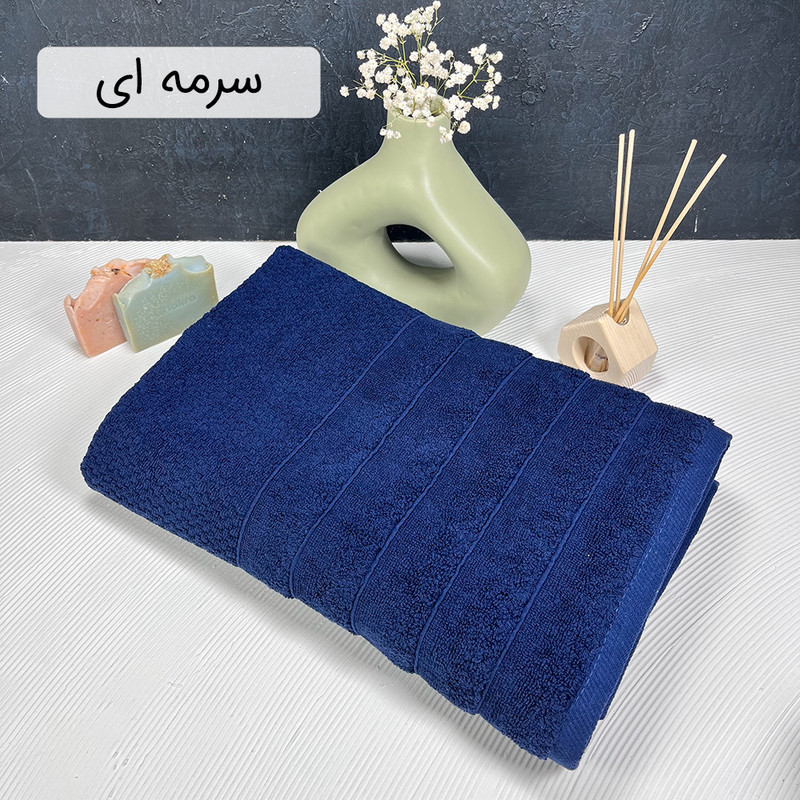 حوله حمام دنیز طرح پینار سایز 100 * 155 سانتی متر