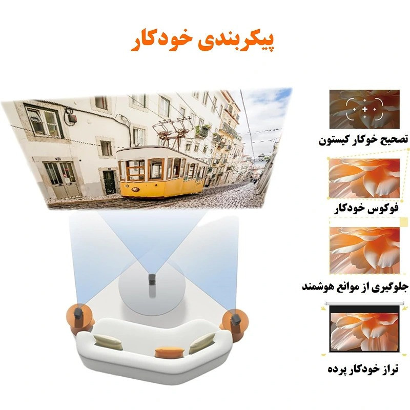 ویدئو پروژکتور قابل حمل مدل Xming Episode One Smart Projector(C015FGN)