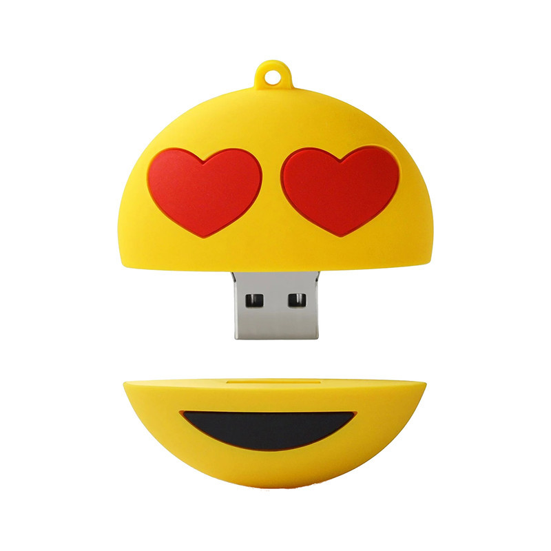 فلش مموری طرح ایموجی عشق مدل Ul-Emoji03 ظرفیت 64 گیگابایت