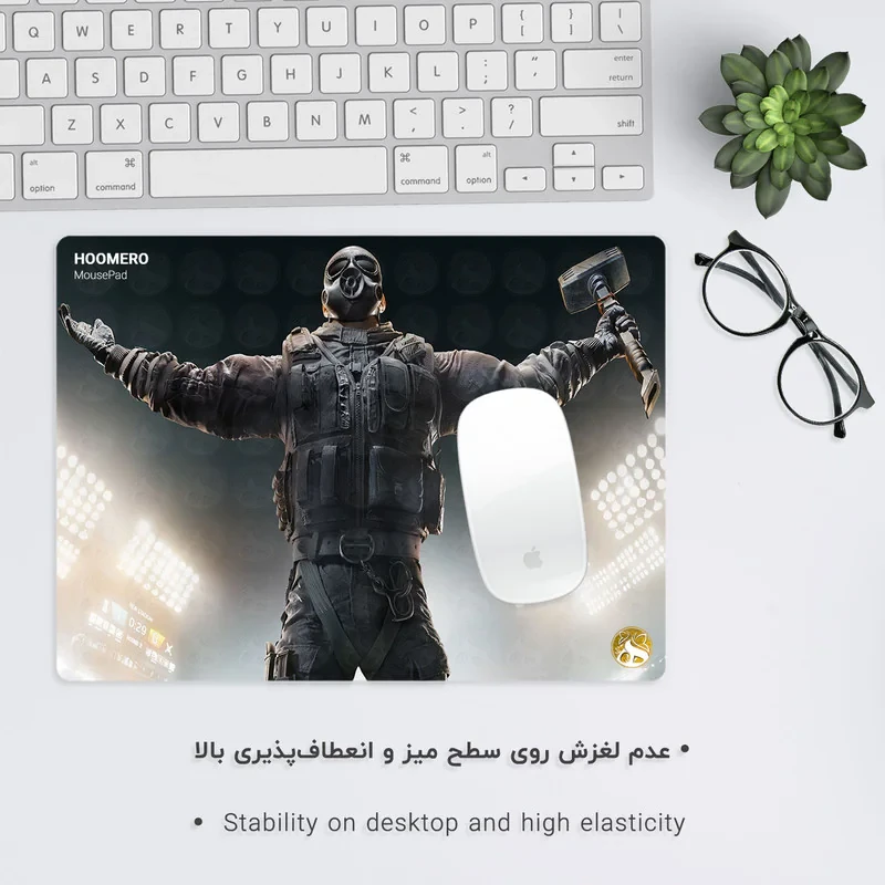 ماوس پد هومرو طرح بازی Rainbow Six Siege مدل A2336
