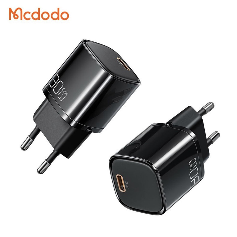 شارژر دیواری 30 وات مک دودو مدل Nano 30 mini به همراه کابل USB-C