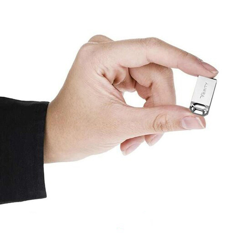 فلش مموری وریتی مدل V-819 ظرفیت 16 گیگابایت بند انگشتی با بدنه فلزی، رابط USB 2.0 و سرعت انتقال 30 مگابایت بر ثانیه، سازگار با کامپیوتر، لپ‌تاپ، موبایل، تبلت و تلویزیون