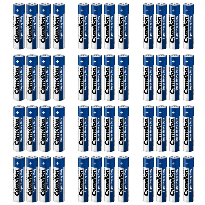 باتری نیم قلمی کملیون مدل Super Heavy Duty بسته 48 عددی